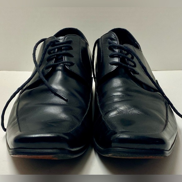 Steve Madden Black Leather Dress Shoe P-Melvil Men’s Size 13 Oxfords - Picture 8 of 15